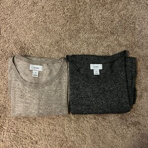 Old Navy Women's Sweater - Gray and Tan